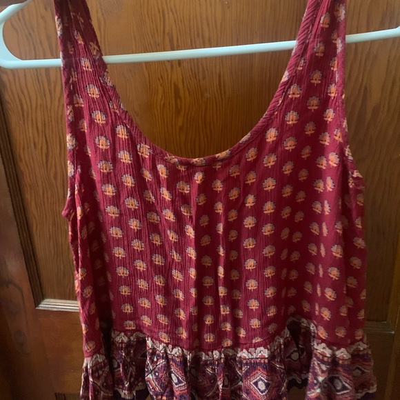 Boho Cropped Blouse Tank - Picture 4 of 4